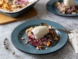 Crumble aux Nectarines de Vigne & Myrtilles