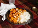 Curry de butternut et pois chiches au Cookeo