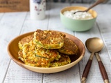 Galettes de courgette et lentilles corail