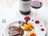 Gigondas, du blog à l’assiette: Filet de Sanglier sauce Cassis, Gnocchis au Potimarron, Carottes et Panais glacés