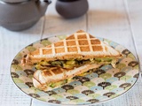 {Japon} Croque aux courgettes sauce soja et omelette