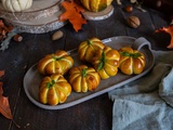 Mini pizza à la courge en forme de citrouille pour Halloween