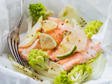 Papillote de truite au Fenouil et Chou Romanesco