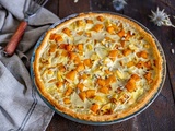 Quiche automnale butternut, panais & chèvre