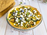 Quiche aux courgettes grillées, feta et menthe