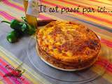 Quiche sans pâte au Chorizo, Poivrons et Tomates séchées