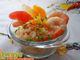 Salade Fraîche aux Trois Agrumes et Crevettes