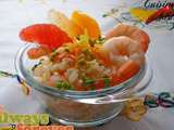 Salade Fraîche aux Trois Agrumes et Crevettes