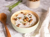 Soupe de chou-fleur & Pois chiche grillés