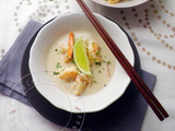 Wok de crevettes au Lait de Coco & Green curry