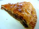 Galette aux noisettes chocolat poires