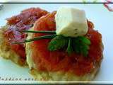 Tarte tatin de tomates et glace à la moutarde