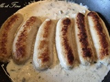 Boudin blanc sauce roquefort