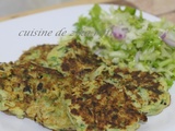 Crêpettes aux courgettes et pommes de terre au parmesan