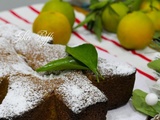 Gâteau quatre quarts sapin enneigé aux amandes