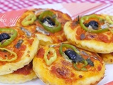 Mini pizza aux anchois- poivron- piment fort- pâte au lait en poudre et miel