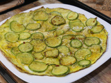 Omelette aux courgettes braisées à l'ail - cuisine facile