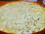 Quiche au persil - thon - crème et parmesan