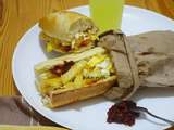 Sandwich frites omelette- repas des etudiants- annaba