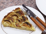 Tarte aux pommes caramélisées et crème aux noix