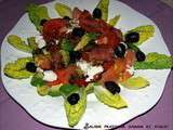 Salade fraicheur aux saumon avocat