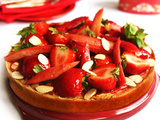 Tarte Rhubarbe et Fraises de Claire Heitzler