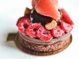 Chocolat craquant aux framboises