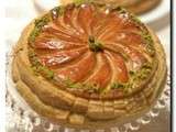 Galette des rois pistache abricot