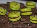 Macarons chocolat au lait citron vert