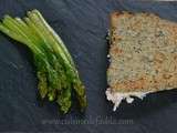 Saumon en croûte d'amande et asperges sautées