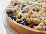 Tarte aux pommes myrtilles et streusel