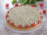 Tarte fraise menthe et basilic