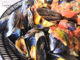 Moules tomates basilic bien relevées