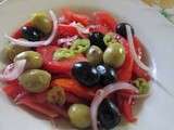 Salade de tomates piquante