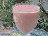 Smoothies cantaloup pastèque yaourt