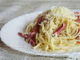 Spaghetti a la carbonara au pâté de dinde de nancy