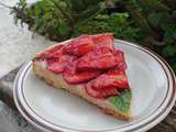 Tarte aux fraises (a la crème pâtissière et crème d'amandes)