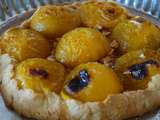 Tarte rustique aux prunes ( reine claude )