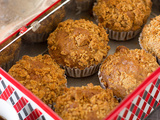 Muffins au potimarron râpé et crumble de châtaigne