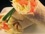 Wraps au poulet et curry