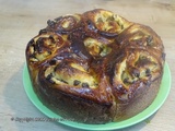 Brioche  chinois  crème pâtissière et pépites de chocolat