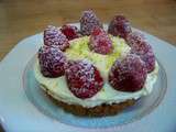 Cheesecake framboises citron vert sans cuisson