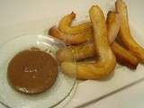 Churros parfumés au citron vert et à la pâte à tartiner