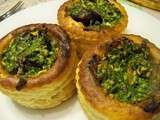 Feuilletés d'escargots au  beurre d'ail