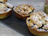 Mignardise sablée façon crumble aux fruits rouges