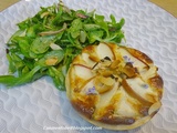 Mini-quiche poires Williams, Roquefort et amandes effilées - pâte brisée express