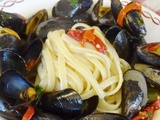 Moules aux piquillos et piment d'Espelette à la plancha