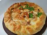 Quiche aux girolles et mozzarella