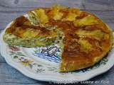 Quiche poireau, poulet et Brie au curry