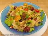 Salade de Farfalle au thon, tomates cerises et basilic